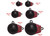 Extreme Max - Coated Ballwithfin Downrigger Weight 15 Lbs With Red Flash - 3006.8191