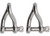 Extreme Max - Boattector Stainless Steel Twist Shackle 1/4in 2pack - 3006.8213.2