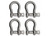 Extreme Max - Boattector Stainless Steel Anchor Shackle 1/4in 4pack - 3006.8312.4