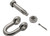Extreme Max - Boattector Stainless Steel Bolttype Chain Shackle 3/8in 4pack - 3006.8345.4