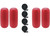 Extreme Max - Boattector Htm Inflatable Fender 10in X 27in Bright Red(value Pack Of 4) - 3006.8501.4