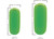 Extreme Max - Boattector Htm Inflatable Fender 10in X 27in Neon Green(value Pack Of 2) - 3006.8524.2