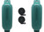 Extreme Max - Boattector Inflatable Fender 10in X 30in Forest Green - 3006.8547