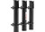 Extreme Max - Wallmount Poly Fishing Rod Holder 3rod Black - 3006.8632
