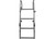 Extreme Max - Deluxe Welded Aluminum Folding Dock & Pontoon Ladder 3step - 3006.8878