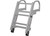 Extreme Max - Deluxe Welded Aluminum Folding Dock & Pontoon Ladder 4step - 3006.8881