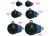 Extreme Max - Coated Ballwithfin Downrigger Weight 15 Lbs With Blue Flash - 3006.8955