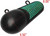 Extreme Max - Coated Keelstyle Downrigger Weight 6 Lbs With Green Flash - 3006.8975