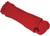 Extreme Max - 16strand Diamond Braid Utility Rope 1/4in X 100ft Red - 3008.0343