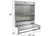 Extreme Max - Alum Work Station Storage Cabinet W/flipout Work Tray & Paper Towel Rack Organizer Silv - 5001.6049