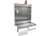 Extreme Max - Alum Work Station Storage Cabinet W/flipout Work Tray & Paper Towel Rack Organizer Silv - 5001.6049