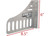 Extreme Max - Aluminum Garment Holder For Enclosed Trailer Shop Garage Storage Silver - 5001.6365