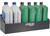 Extreme Max - Wallmount Alum 6quart Liquids Storage Shelf Holds (6) 1 Qt Bottles Blk - 5001.6455