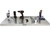Extreme Max - Wallmount Alum Folddown Removable Workstation 46in X 18in Silv - 5001.6555