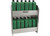 Extreme Max - Wallmount Alum Junior Oil Jug Storage Cabinet Holds (12) 1 Qt Oil Jugs Silv - 5001.6561