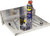 Extreme Max - Univ Wallmount Alum Flipout Tray For Race Trailer/garage Shop/enclosed Trailer 16in X 14in Silver - 5001.6621