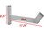 Extreme Max - Wallmount Aluminum Dirt Bike Tire Hook For Enclosed Race Trailer Shop Garage Storage Silver - 5001.6627