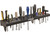 Extreme Max - Wallmount Alum Tool Organizer For Race Trailer Garage Shop Enclosed Trailer Toy Hauler Black - 5001.6664
