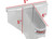 Extreme Max - Univ Alum Thandle Tool Holder W/tool Box Mount For Enclosed Race Trailer Shop Garage Storage Silver - 5001.6707