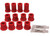 Energy Suspension - Front Leaf Spring Bushing Set W/frame Shackle Setredperformance Polyurethane - 8.2102R