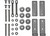 Extreme Max - Jhooks & Footman Loops For Compact Folding Pontoon Ladder (3005.4089) - 3005.4089H