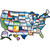 State Stickers - State Sticker Stick On States - 100