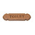 Whitecap - Teak Name Platetoilet - 62674