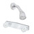 American Brass - Rv Metal Shower Valve With Crystal Handles And Shower Head8in Chrome - J59-E