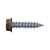 AP Products - #8 Brown Hex Washer Head Screws 11/2in(pack Of 50) - 012-TR50 BR 8 X 1-1/2