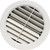 Valterra - A/c Jetstream Fixed Vane Ceiling Vent  5in Plastic  Light Beige Carded - A10-3361VP