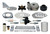 GLM - Outboard Maintenance Kit For Mercury 40 Hp 3cyl 4stoke(1c049739 & Up) - 29560