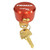 Trimax Locks - Trimax  Red Solid Aluminum Hockey Puck Internal Shackle Universal Fit - THPXL-AL RD