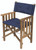 Whitecap - Teak Directorft S Chair With Navy Cushion181/2in - 61052