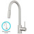 Dura Faucet - Touch Sensor Pulldown Rv Kitchen Faucet  Brushed Satin Nickel - DF-NMK540-SN