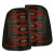 AlphaRex - 1922 Ram 1500 Luxx Led Tail Lights Black/red W/ Act Light & Seq  Signal - 640050