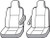 Covercraft Industries - 1616 Express 2500 Seat Saver 1st Row Seat Cover - SS2511PCCH