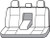 Covercraft Industries - Polycotton Seatsaver Custom Second Row Seat Coverscharcoal - SS7563PCCH