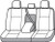 Covercraft Industries - Custom Seat Saver Second Row Polycotton Charcoal - SS8412PCCH