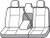 Covercraft Industries - Covercraft Seatsaver Second Row Polycotton Charcoal - SS8483PCCH