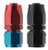 Fragola Performance Systems - #4 Straight Proflow Hose End Black - 220104-BL