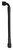 Fragola Performance Systems - #10 Ext Black Ptfe Hose Assembly Str X 90 12in - 6029-1-2-12BL