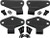 Kentrol - Fishbone Offroad - 2007c Jeep Wrangler Body Door Hinge Set (4 Pieces) (2 Door) - 50580