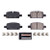 Powerstop - Z23evolutionsport Carbon Fiberceramic Brake Pads With Hardware - Z23-2174