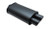Vibrant Performance - Streetpower Flat Black Oval Muffler With Dual Tips Inlet Id:2.50in Tip Od:3.00in - 1148