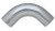 Vibrant Performance - 90 Degree Aluminum Bend 1in O.d. Polished - 2117