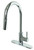 American Brass - Metal Kitchen Pulldownfaucetbullett Spray Headstainlesssteel Supply Lines  Chrome - SL4000CH-A