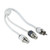Metra Electronics - Heise - Rca V10 Series 2channel Audio Cable  1m2f - V10RY2