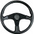 Uflex Usa - Soft Touch Steering Wheel - Black - CORSE-B/B