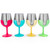 Camco - Libatc  Wine Tumbler 4pack 8oz. (green/yellow/blue/pink) - 53068