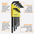 Bondhus Balldriver SAE Ball End HEX Long L-Key Wrenches .050" to 3/8" (13 Piece) - 10937